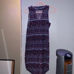 Purple Design Dress